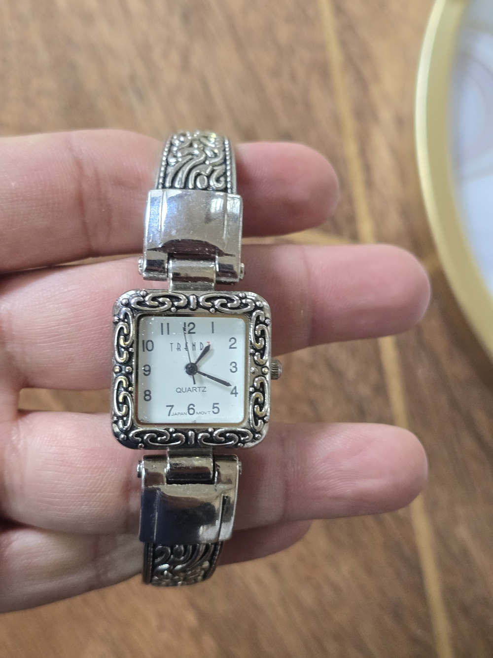 Timex Ornate Silver Filigree Women's Bracelet Watch